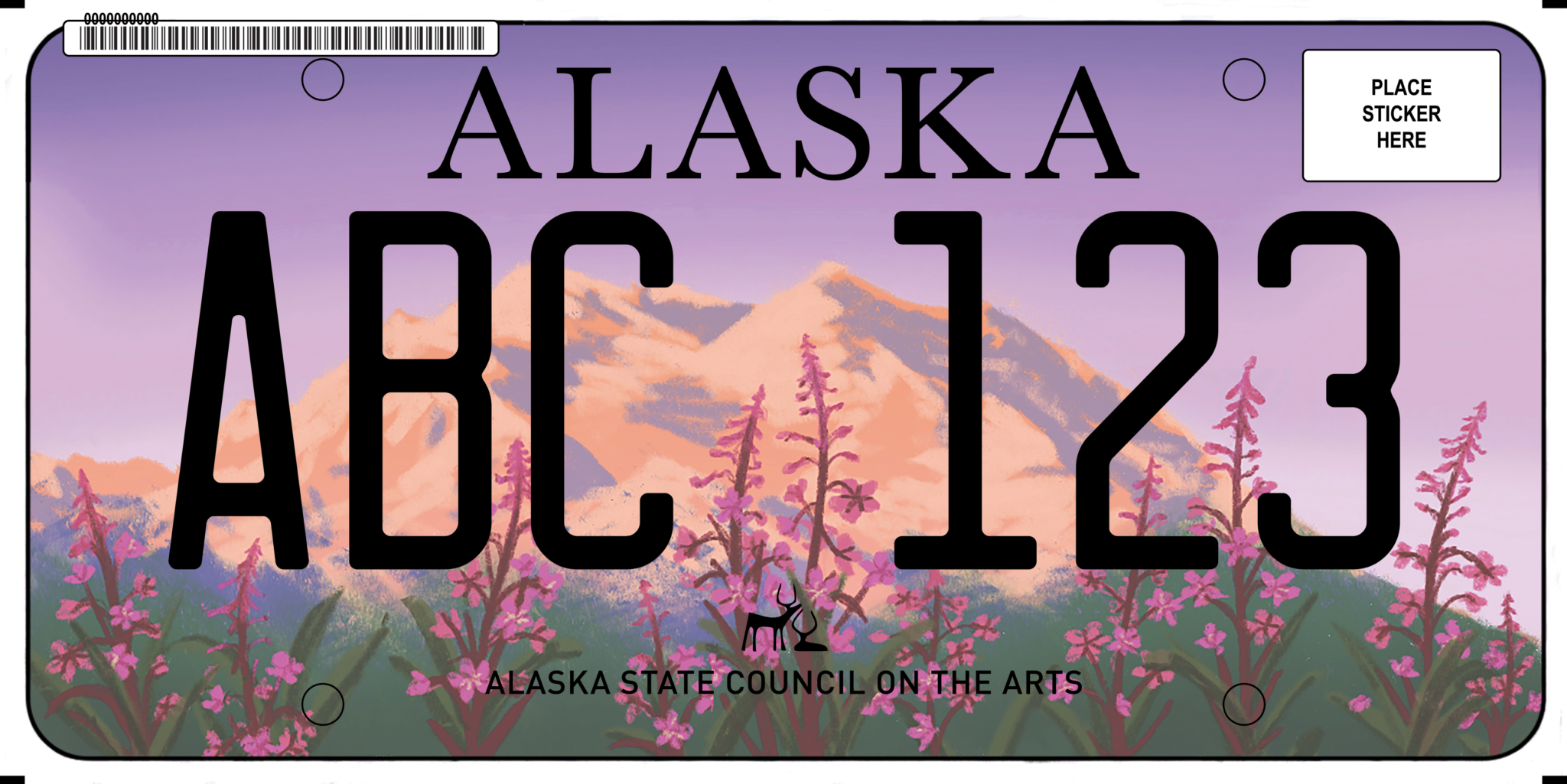 Alaska Artistic License Plate